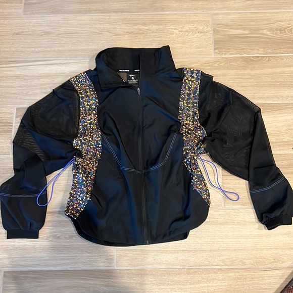 NIKE running mesh jacket adjustable XS super cute packable track jacket sheer - Picture 4 of 16